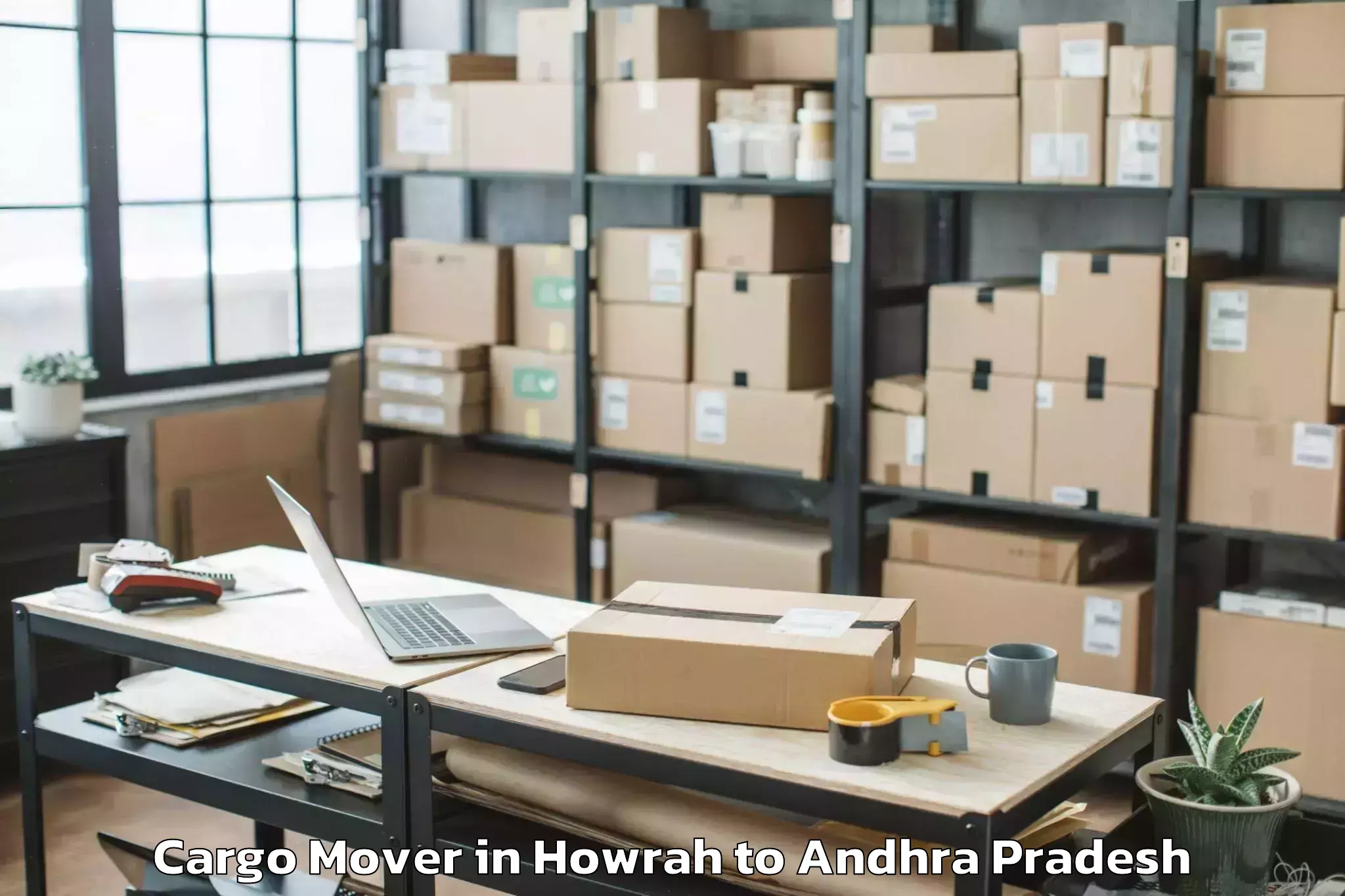 Professional Howrah to Maddipadu Cargo Mover